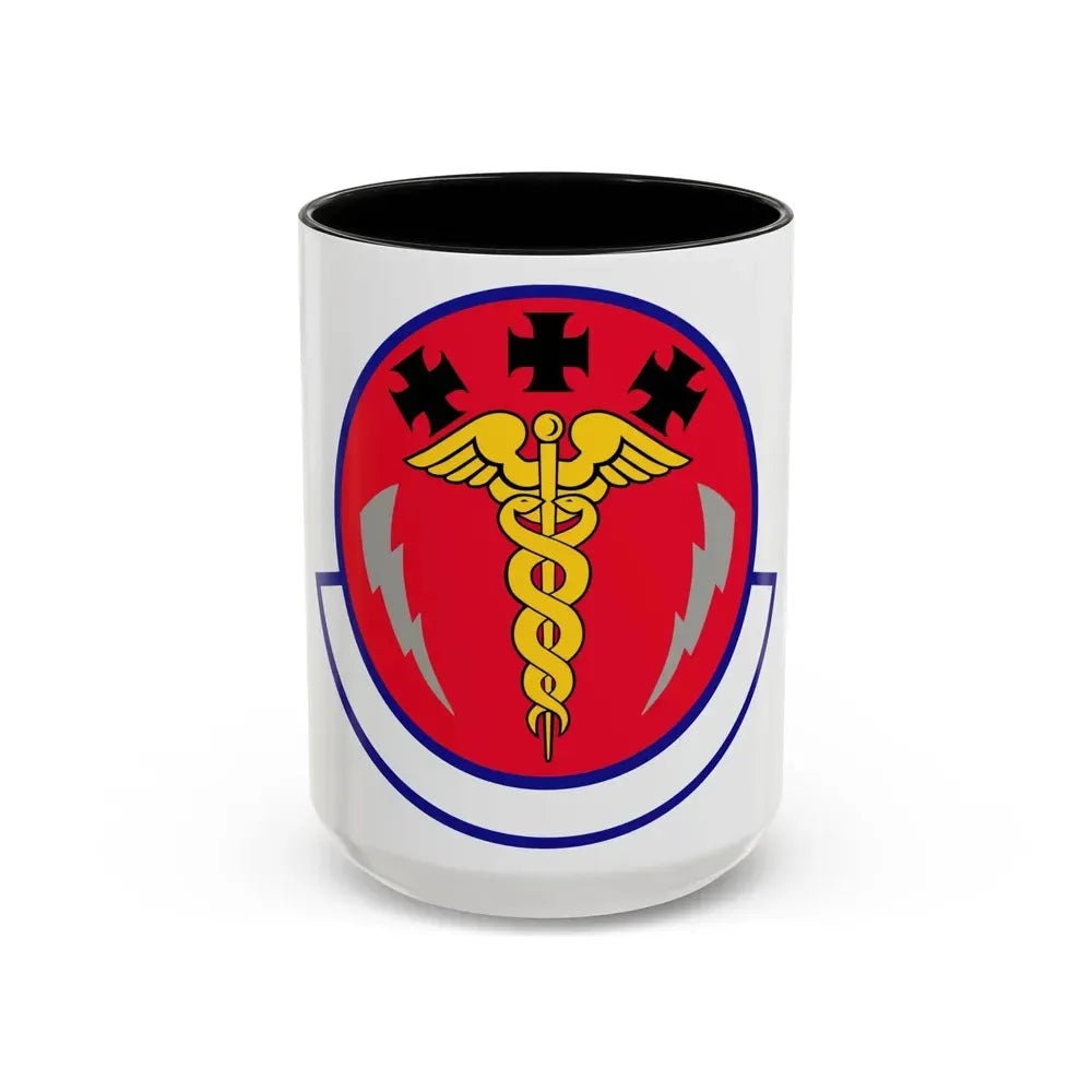 7 Operational Medical Readiness Squadron AFGSC (U.S. Air Force) Accent Coffee Mug 15oz Black - Go Mug Yourself