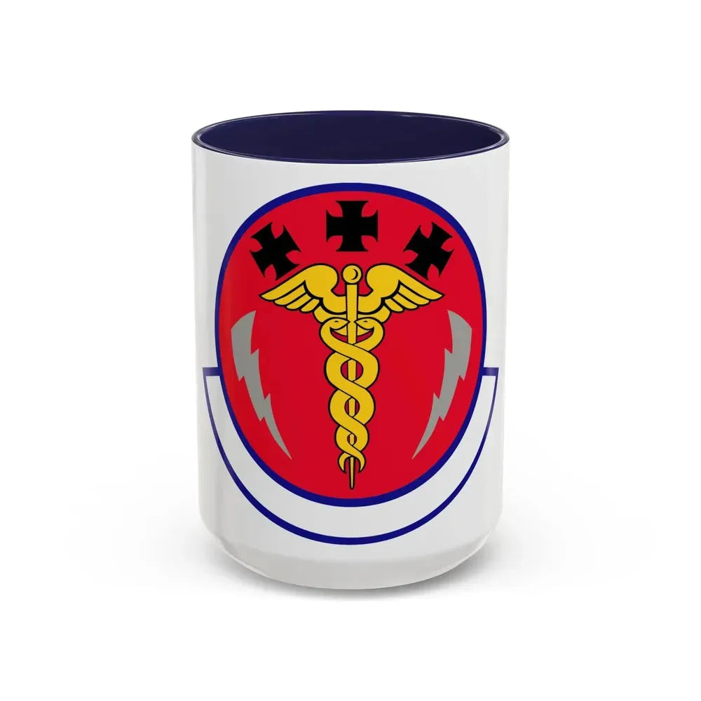 7 Operational Medical Readiness Squadron AFGSC (U.S. Air Force) Accent Coffee Mug 15oz Navy - Go Mug Yourself