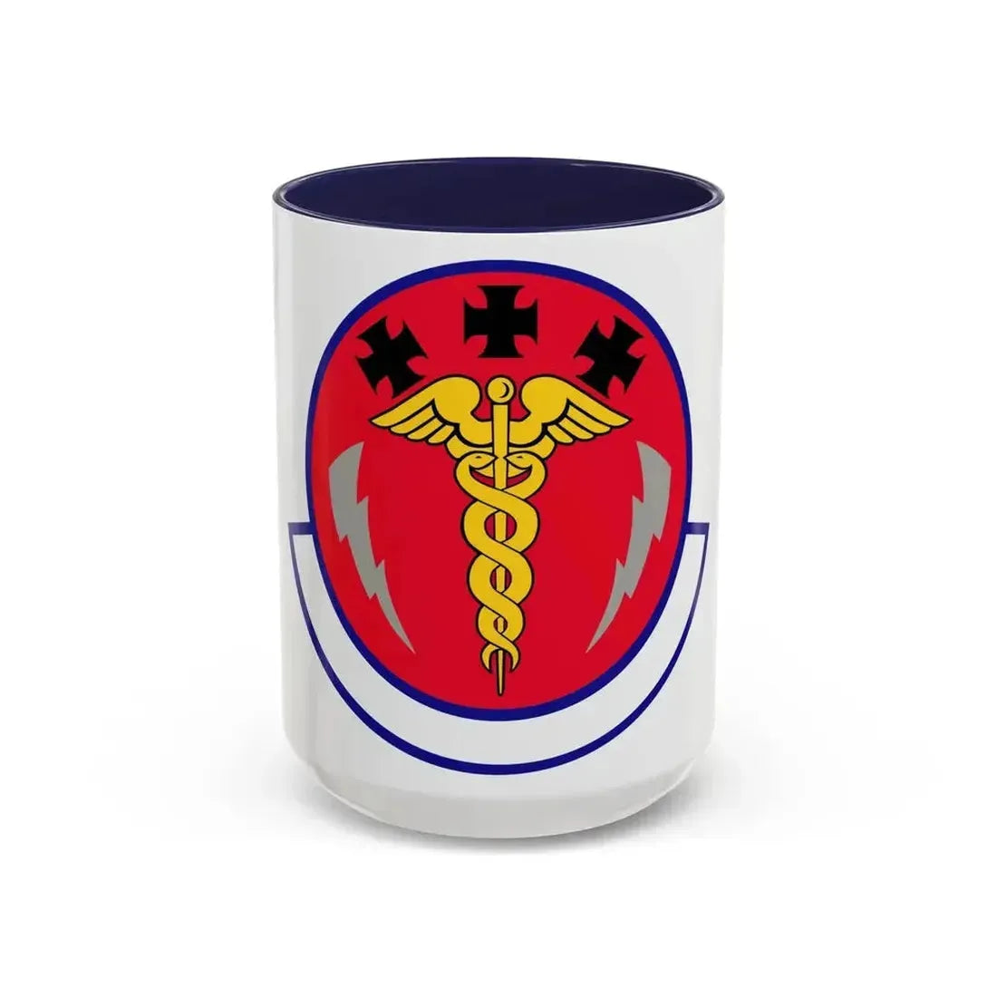 7 Operational Medical Readiness Squadron AFGSC (U.S. Air Force) Accent Coffee Mug 15oz Navy - Go Mug Yourself