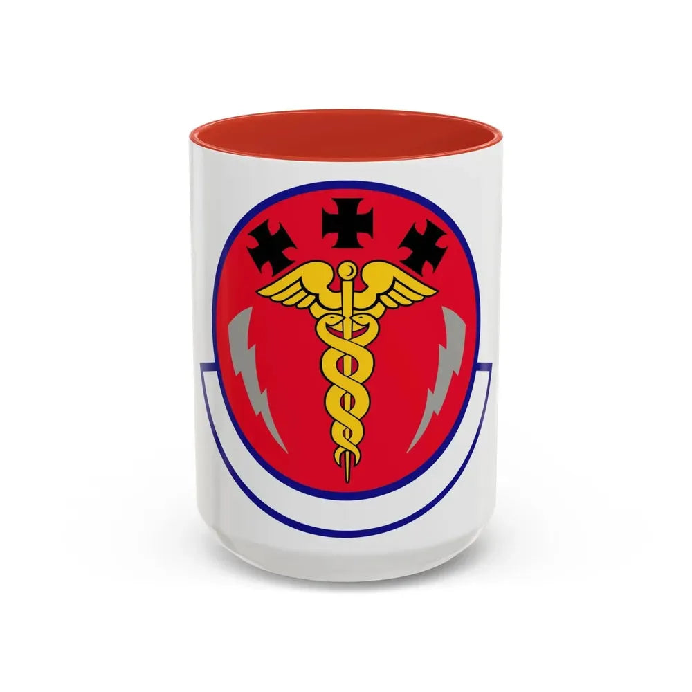 7 Operational Medical Readiness Squadron AFGSC (U.S. Air Force) Accent Coffee Mug 15oz Red - Go Mug Yourself