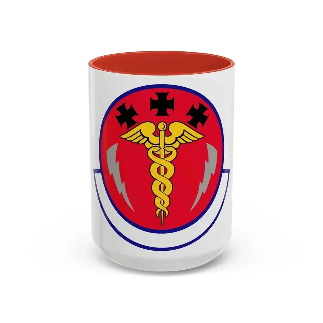 7 Operational Medical Readiness Squadron AFGSC (U.S. Air Force) Accent Coffee Mug 15oz Red - Go Mug Yourself