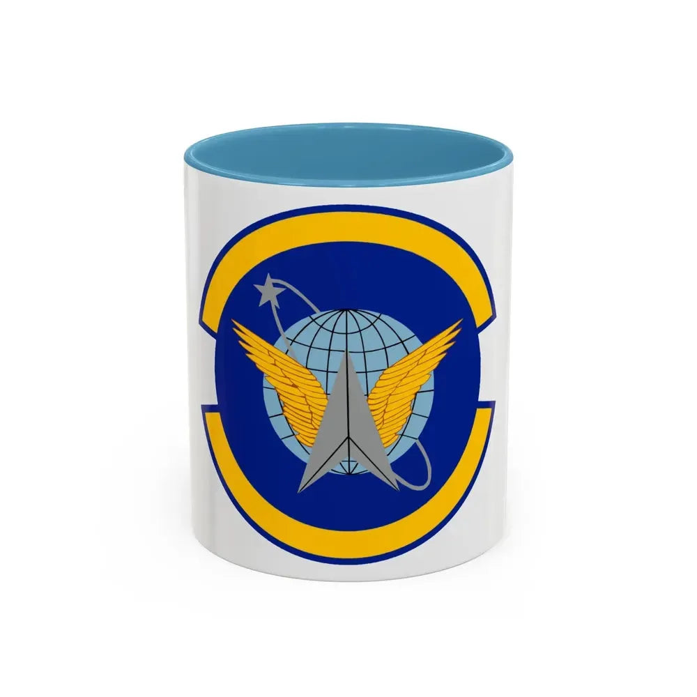 7 Space Operations Squadron AFRC (U.S. Air Force) Accent Coffee Mug 11oz Light Blue - Go Mug Yourself