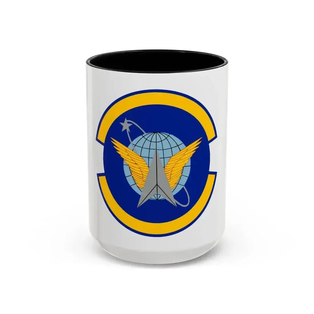7 Space Operations Squadron AFRC (U.S. Air Force) Accent Coffee Mug 15oz Black - Go Mug Yourself