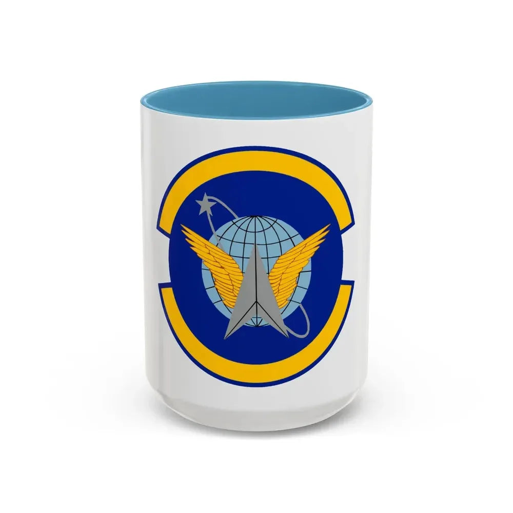 7 Space Operations Squadron AFRC (U.S. Air Force) Accent Coffee Mug 15oz Light Blue - Go Mug Yourself