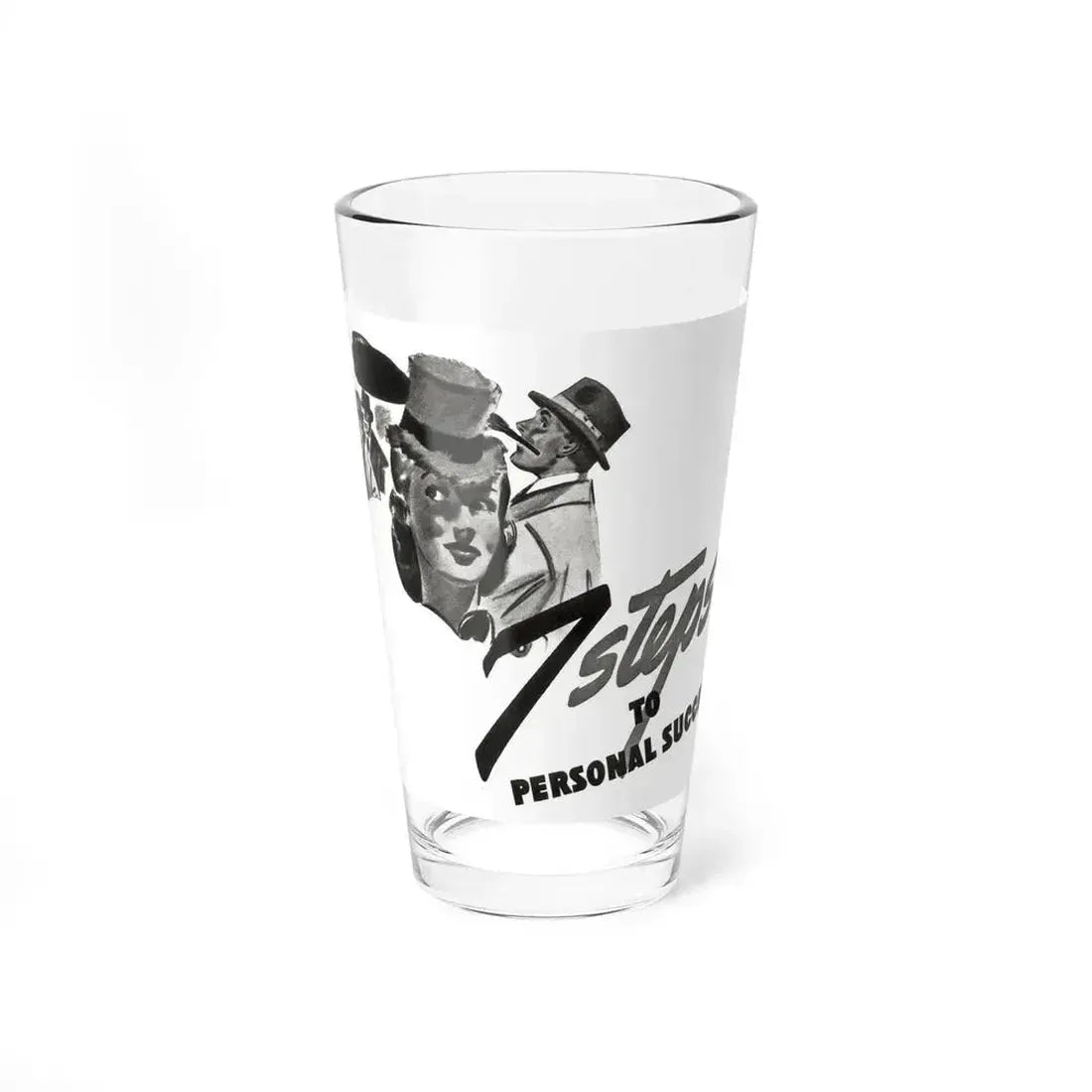 7 Steps To Personal Success (1), Liberty magazine, November 30, 1940 (Magazine Illustration) Pint Glass 16oz 16oz - Go Mug Yourself