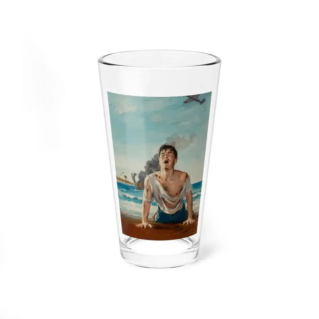 70,000 to One, paperback cover (Pyramid, 1960) - Pint Glass 16oz 16oz - Go Mug Yourself