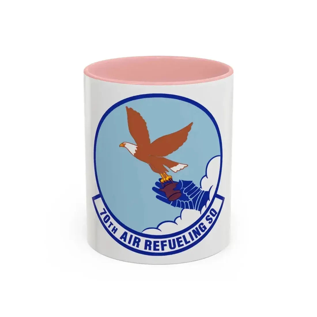70 Air Refueling Squadron AFRC (U.S. Air Force) Accent Coffee Mug 11oz Pink - Go Mug Yourself