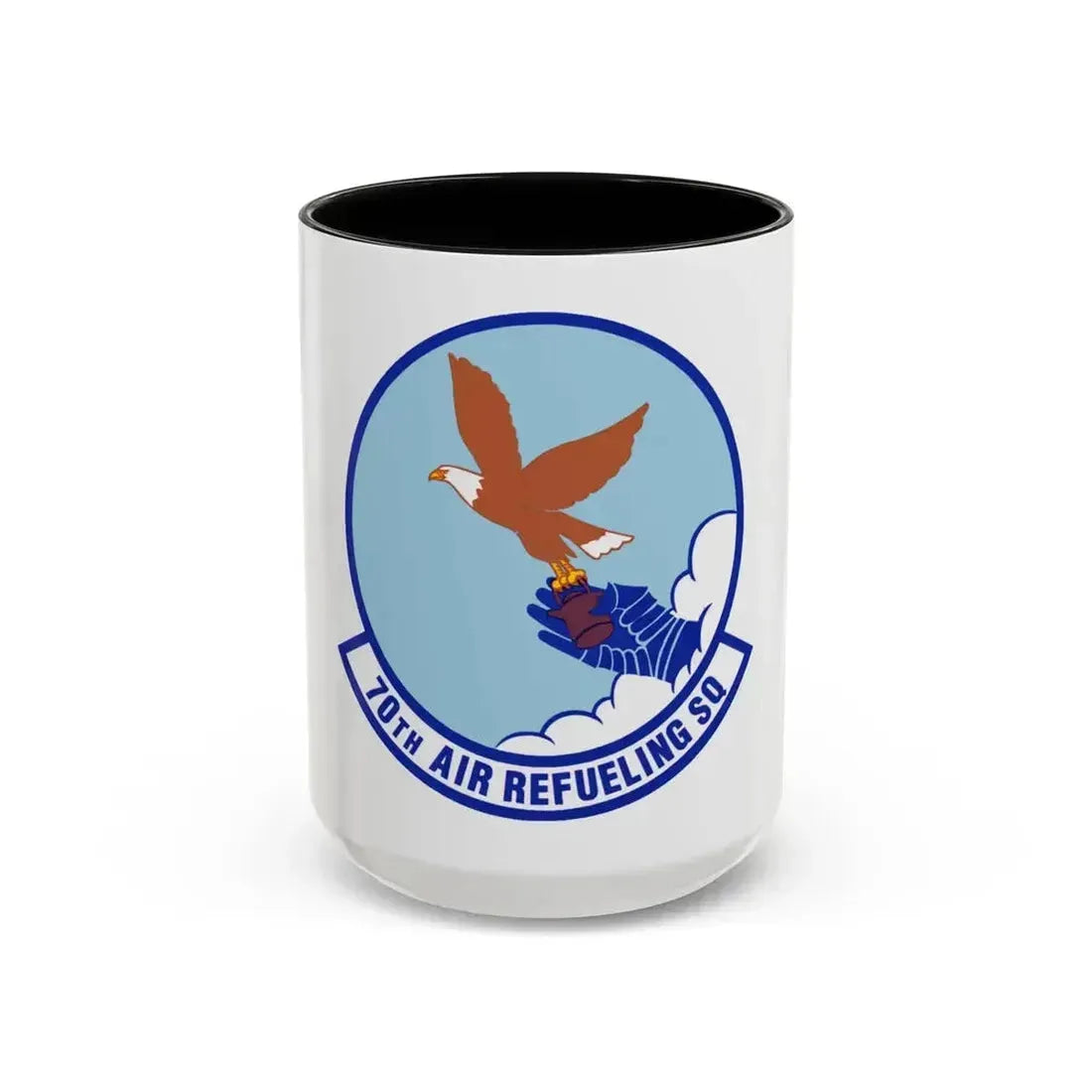 70 Air Refueling Squadron AFRC (U.S. Air Force) Accent Coffee Mug 15oz Black - Go Mug Yourself