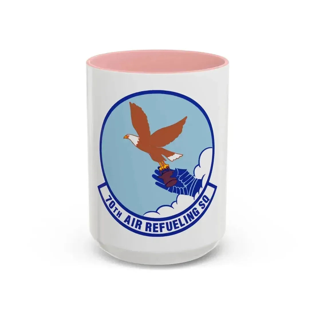 70 Air Refueling Squadron AFRC (U.S. Air Force) Accent Coffee Mug 15oz Pink - Go Mug Yourself