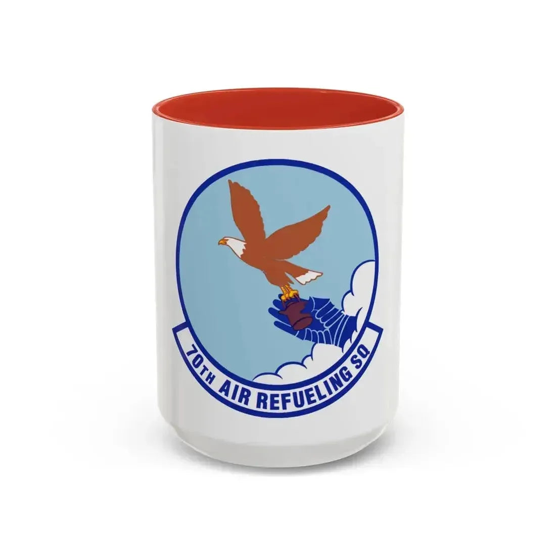 70 Air Refueling Squadron AFRC (U.S. Air Force) Accent Coffee Mug 15oz Red - Go Mug Yourself