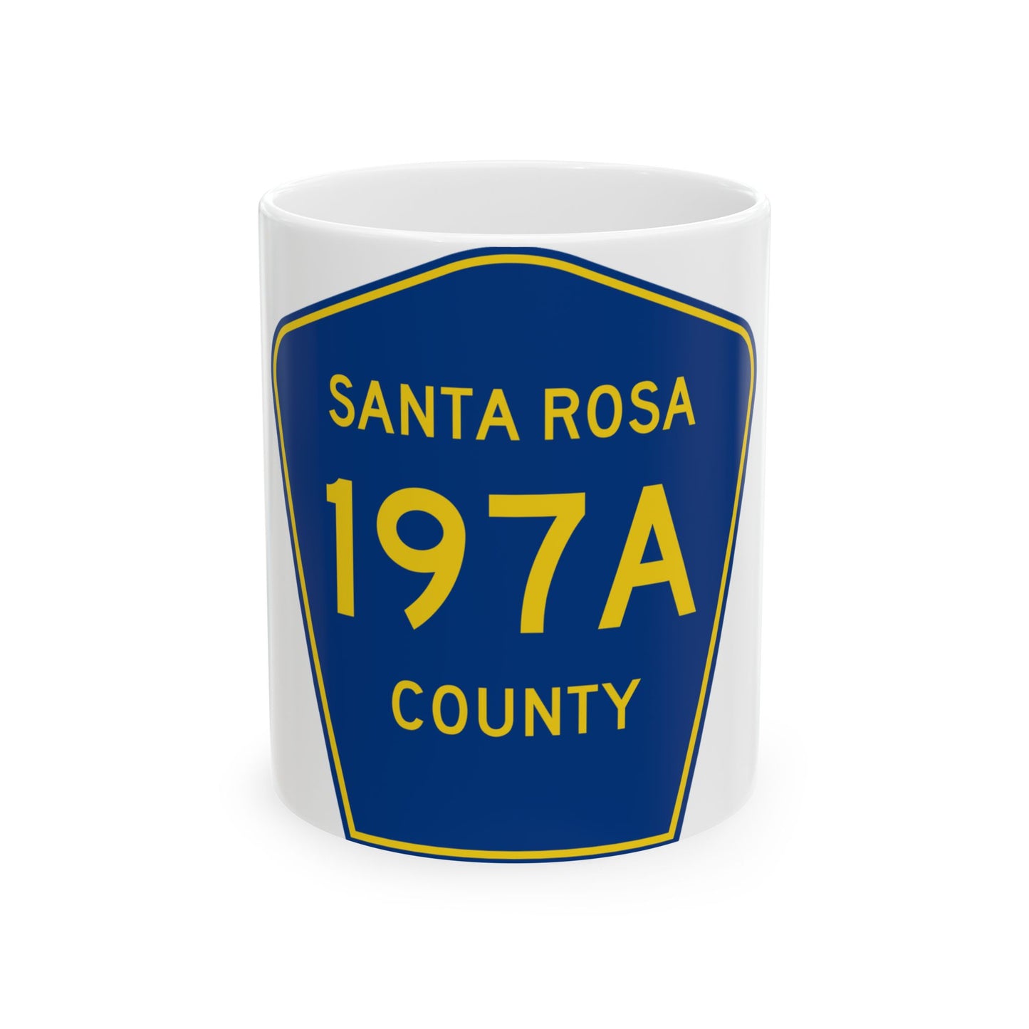 Santa Rosa County 197A (Florida) (Road Sign) White Coffee Mug