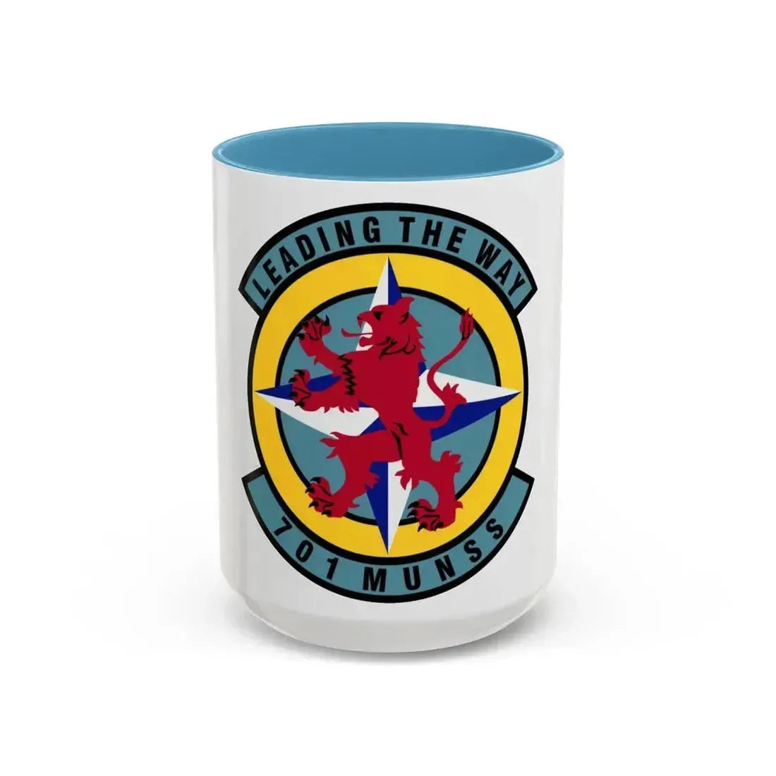 701st Munitions Support Squadron (U.S. Air Force) Accent Coffee Mug 15oz Light Blue - Go Mug Yourself