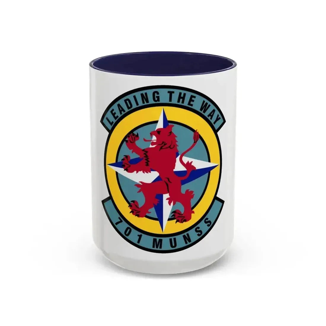 701st Munitions Support Squadron (U.S. Air Force) Accent Coffee Mug 15oz Navy - Go Mug Yourself