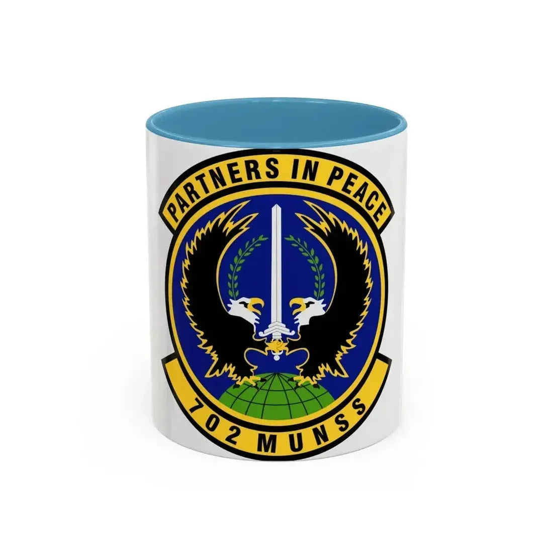 702d Munitions Support Squadron (U.S. Air Force) Accent Coffee Mug 11oz Light Blue - Go Mug Yourself