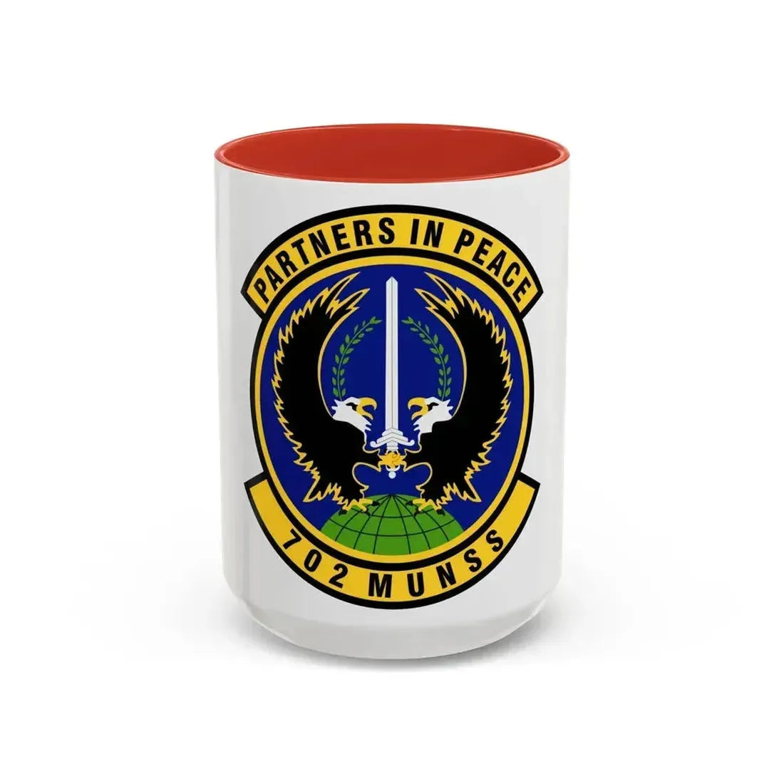 702d Munitions Support Squadron (U.S. Air Force) Accent Coffee Mug 15oz Red - Go Mug Yourself