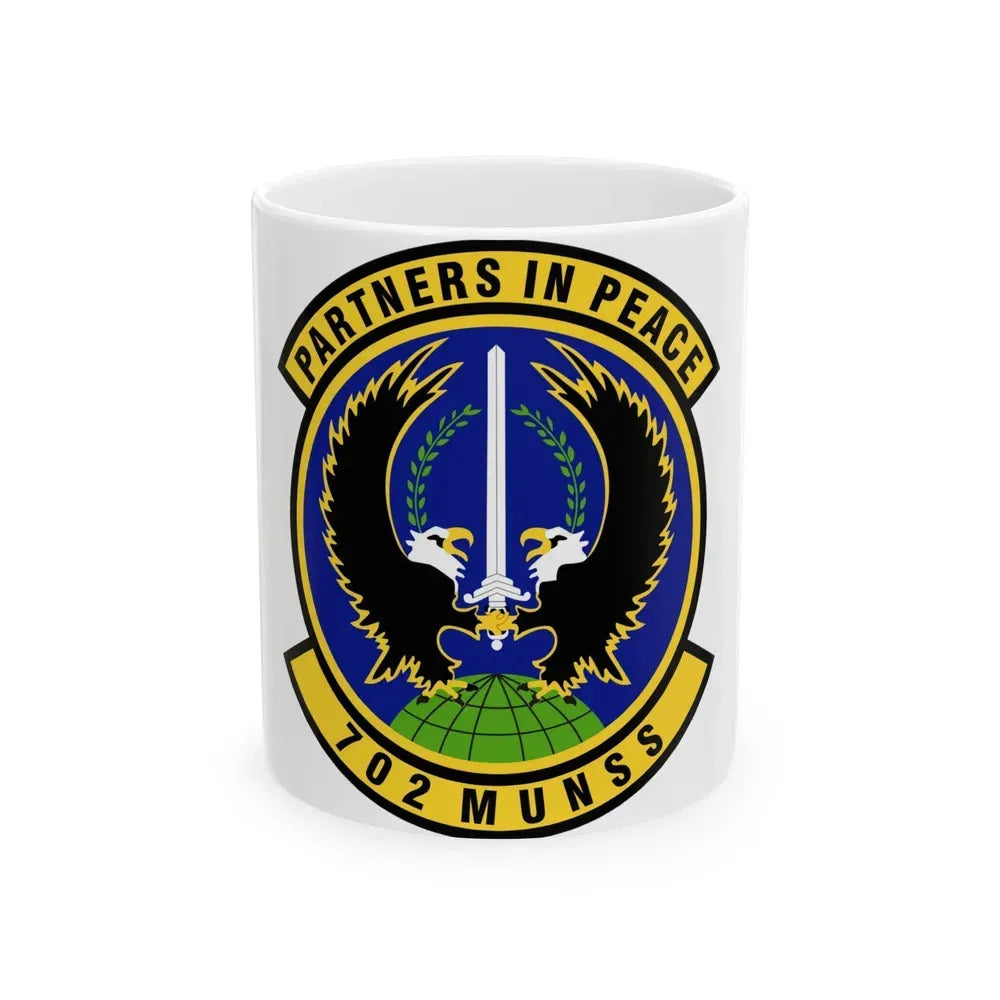 702d Munitions Support Squadron (U.S. Air Force) White Coffee Mug 11oz - Go Mug Yourself