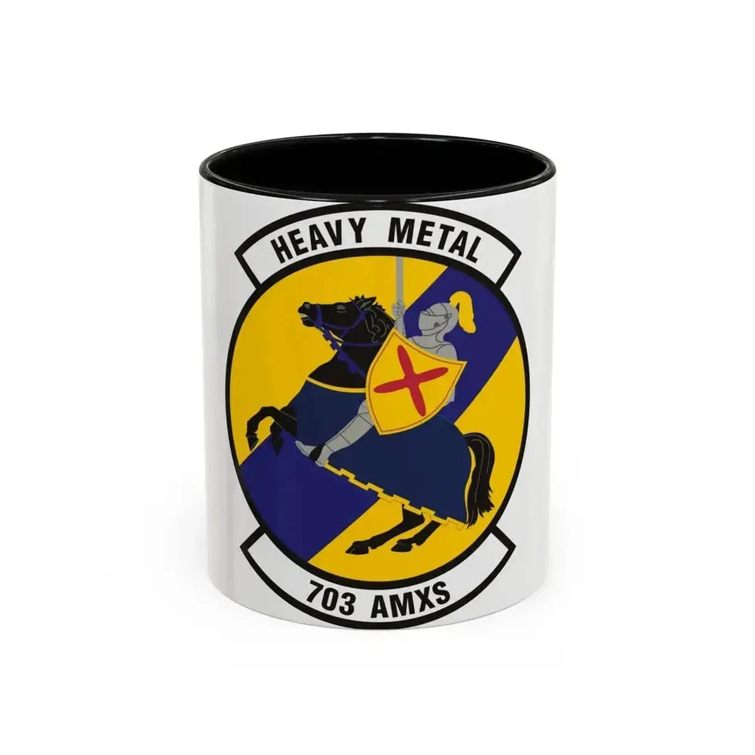 703d Aircraft Maintenance Squadron (U.S. Air Force) Accent Coffee Mug 11oz Black - Go Mug Yourself
