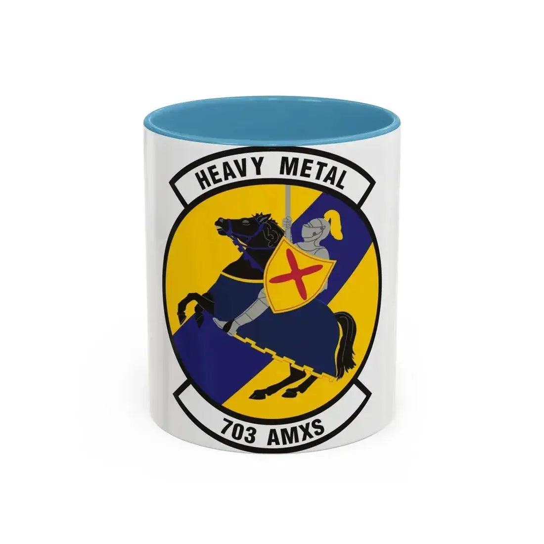 703d Aircraft Maintenance Squadron (U.S. Air Force) Accent Coffee Mug 11oz Light Blue - Go Mug Yourself