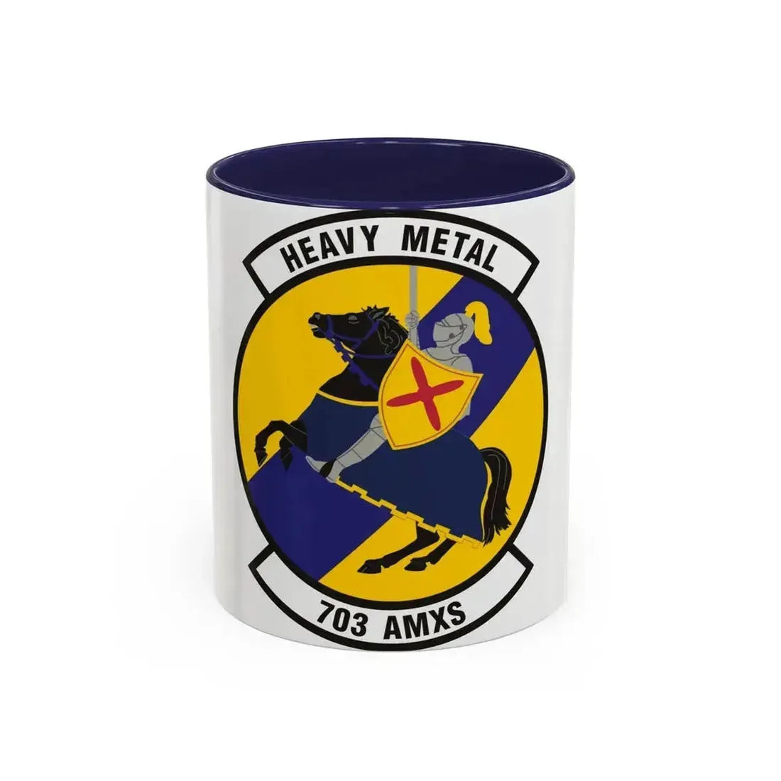 703d Aircraft Maintenance Squadron (U.S. Air Force) Accent Coffee Mug 11oz Navy - Go Mug Yourself