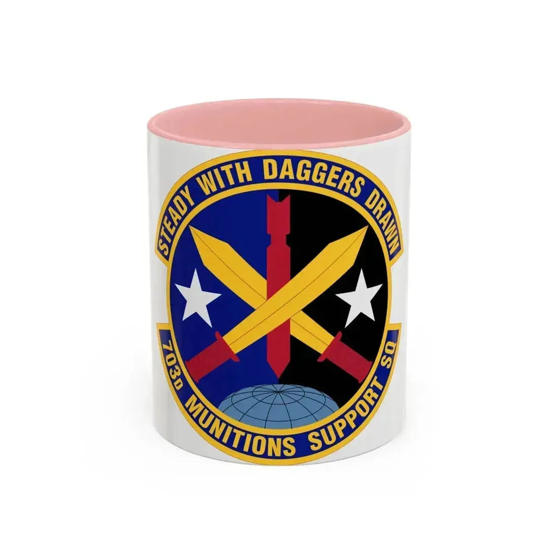703d Munitions Support Squadron (U.S. Air Force) Accent Coffee Mug 11oz Pink - Go Mug Yourself