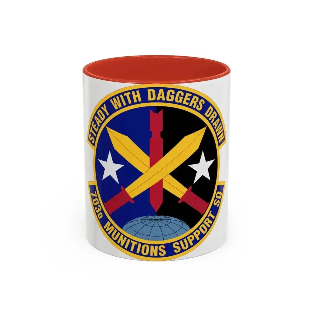 703d Munitions Support Squadron (U.S. Air Force) Accent Coffee Mug 11oz Red - Go Mug Yourself