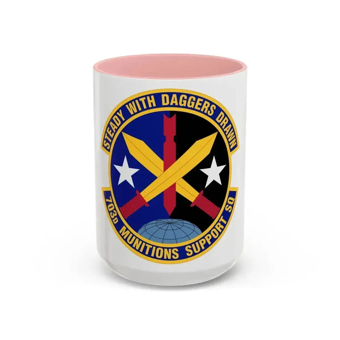 703d Munitions Support Squadron (U.S. Air Force) Accent Coffee Mug 15oz Pink - Go Mug Yourself