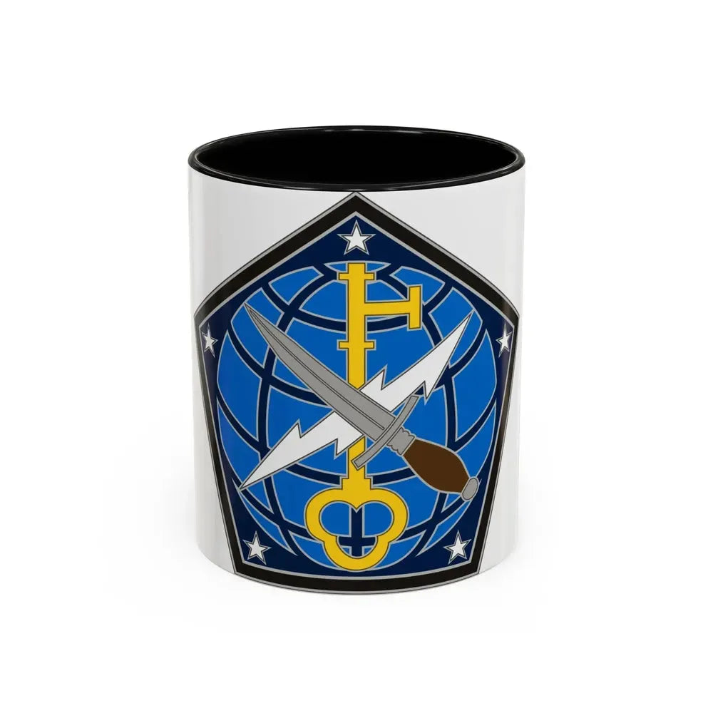 704 Military Intelligence Brigade (U.S. Army) Accent Coffee Mug 11oz Black - Go Mug Yourself
