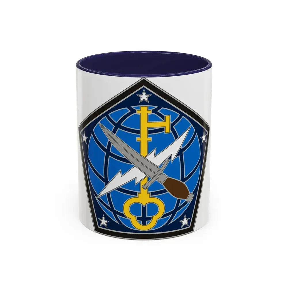 704 Military Intelligence Brigade (U.S. Army) Accent Coffee Mug 11oz Navy - Go Mug Yourself