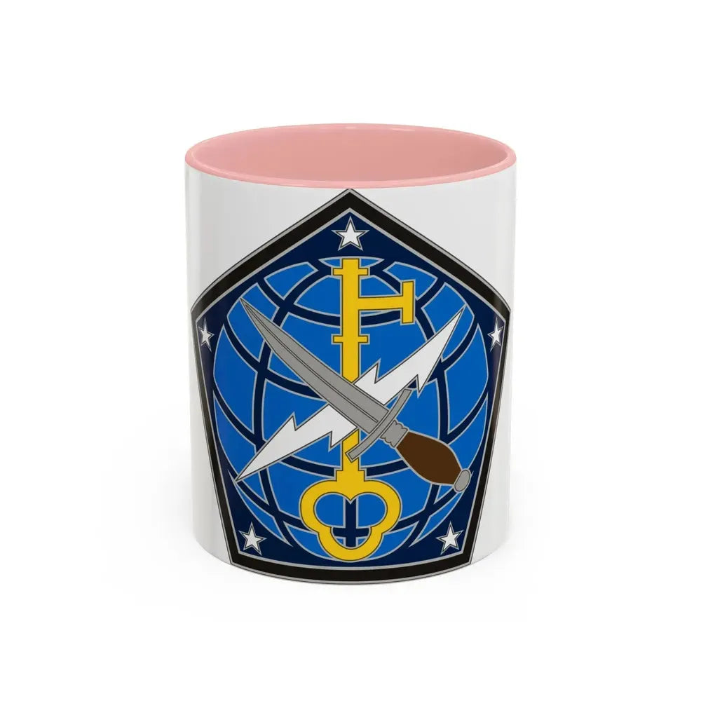 704 Military Intelligence Brigade (U.S. Army) Accent Coffee Mug 11oz Pink - Go Mug Yourself