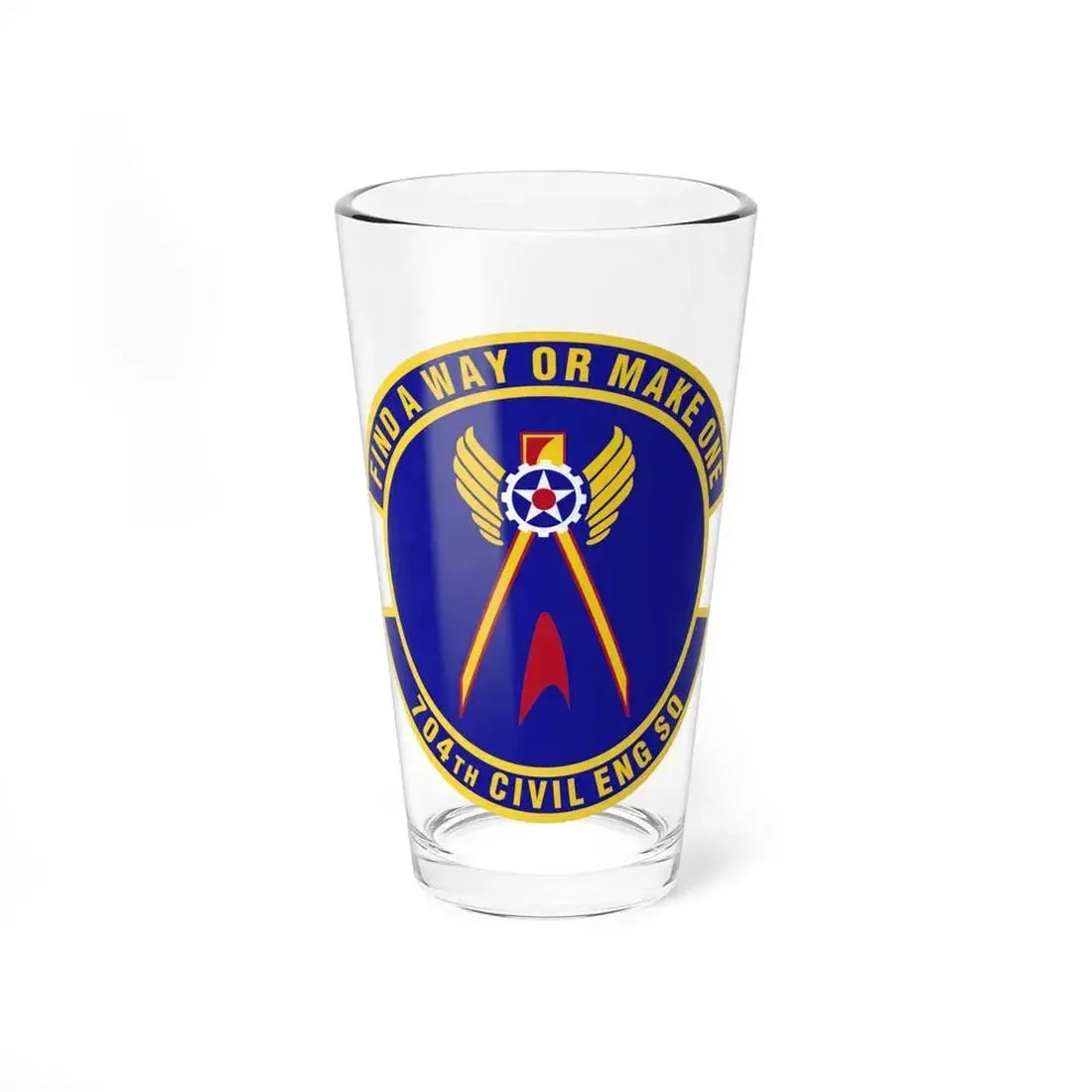 704th Civil Engineer Squadron (U.S. Air Force) Pint Glass 16oz 16oz - Go Mug Yourself