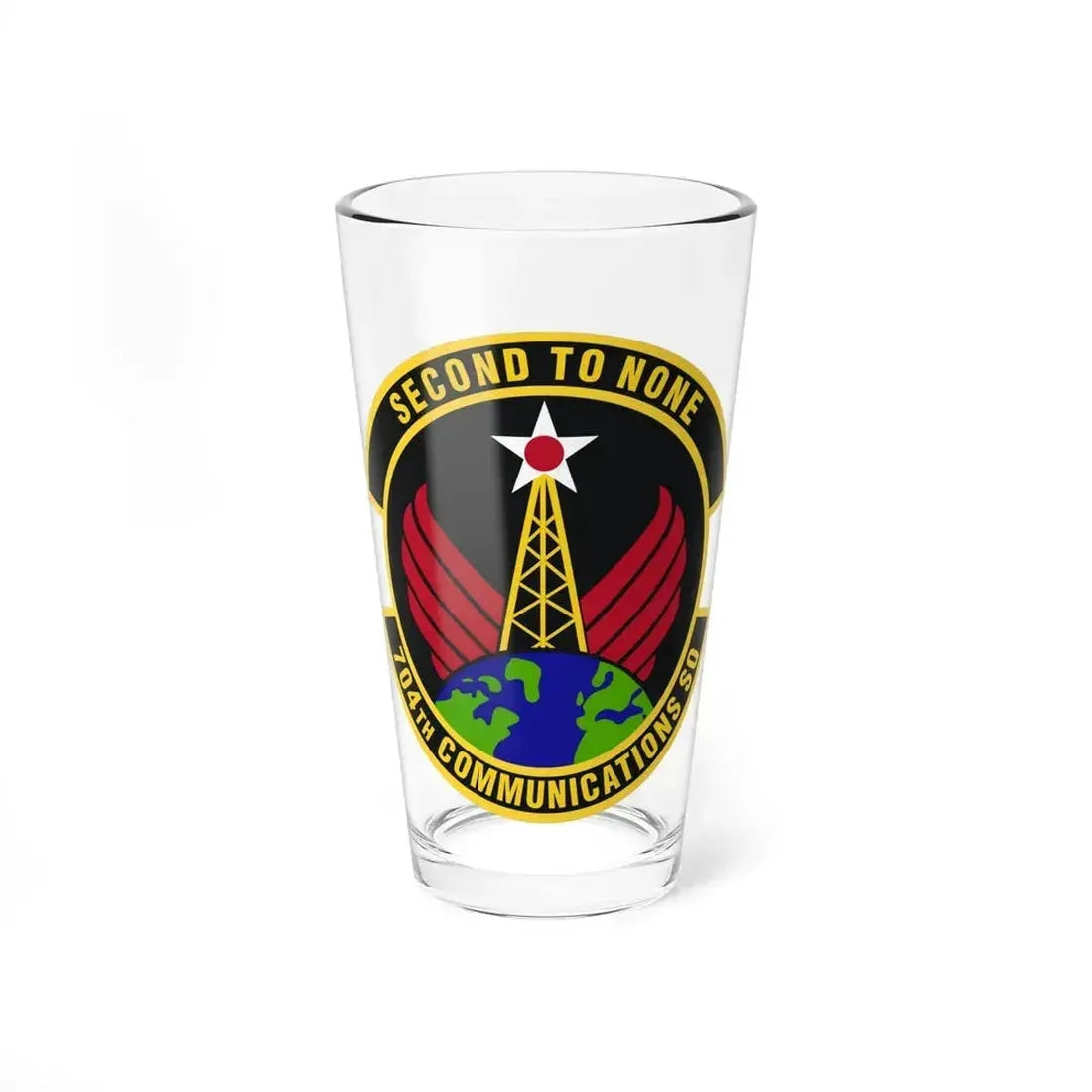 704th Communications Squadron (U.S. Air Force) Pint Glass 16oz 16oz - Go Mug Yourself
