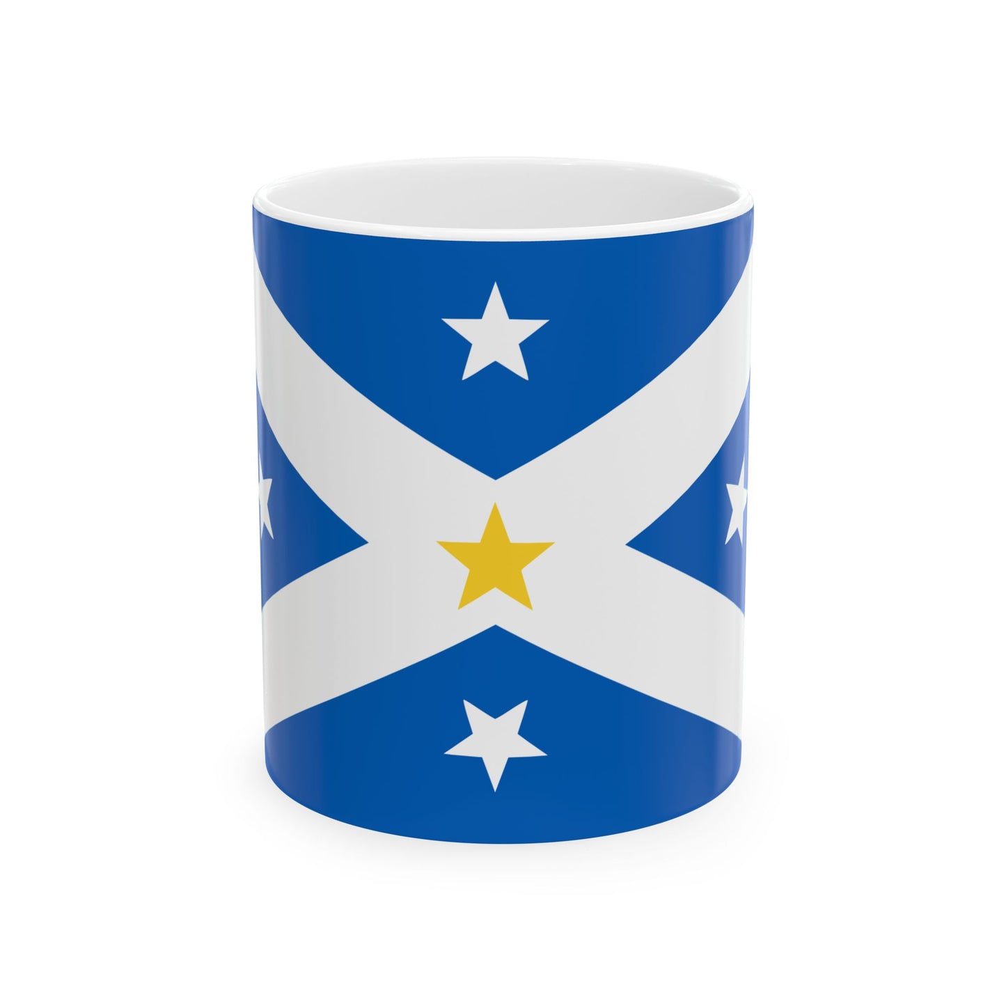 Lambing Flat riots banner flag (Australia) White Coffee Mug