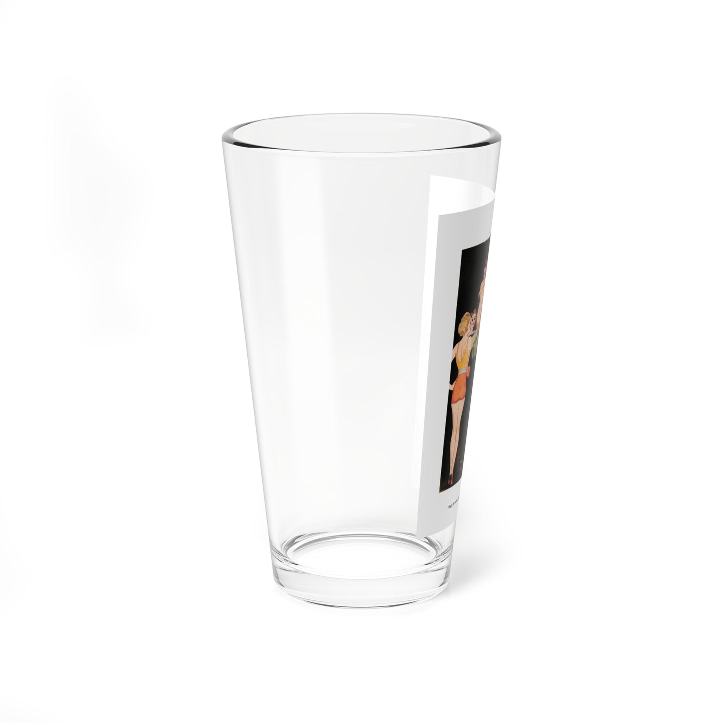 Only 26 more days untilthat fishing trip up in Canada, Esquire, June 1934 (Magazine Illustration) Pint Glass 16oz
