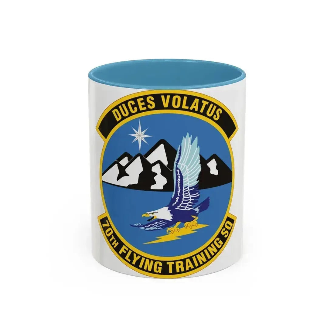70th Flying Training Squadron (U.S. Air Force) Accent Coffee Mug 11oz Light Blue - Go Mug Yourself