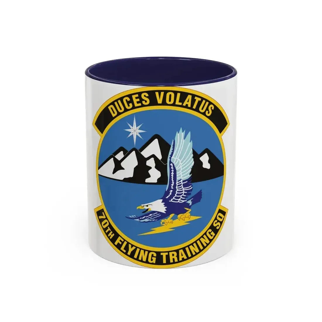 70th Flying Training Squadron (U.S. Air Force) Accent Coffee Mug 11oz Navy - Go Mug Yourself