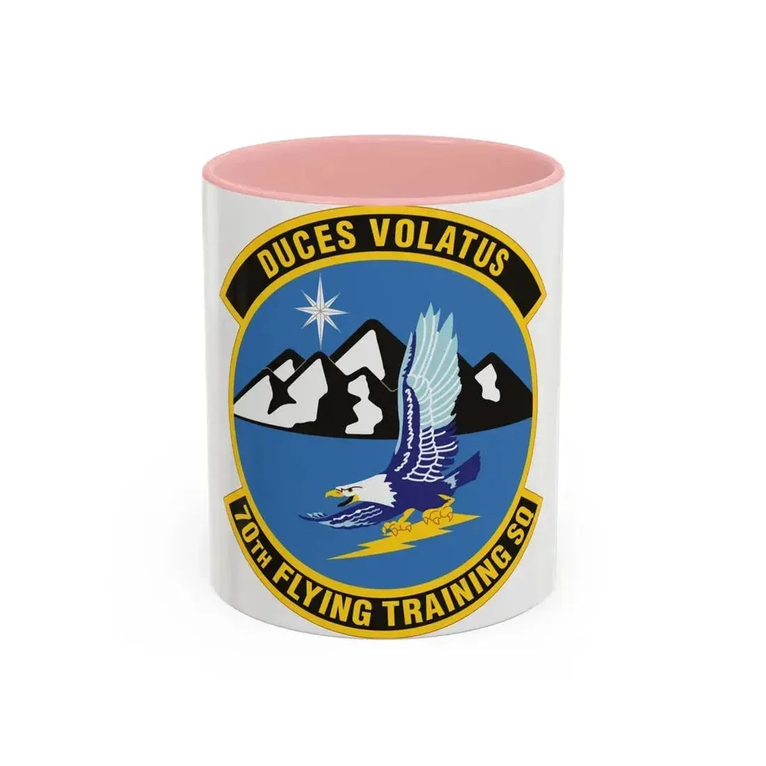 70th Flying Training Squadron (U.S. Air Force) Accent Coffee Mug 11oz Pink - Go Mug Yourself