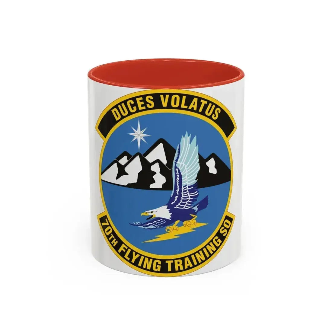 70th Flying Training Squadron (U.S. Air Force) Accent Coffee Mug 11oz Red - Go Mug Yourself