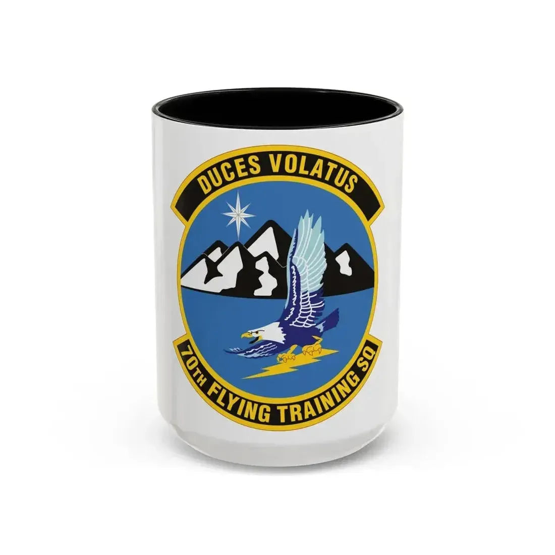 70th Flying Training Squadron (U.S. Air Force) Accent Coffee Mug 15oz Black - Go Mug Yourself