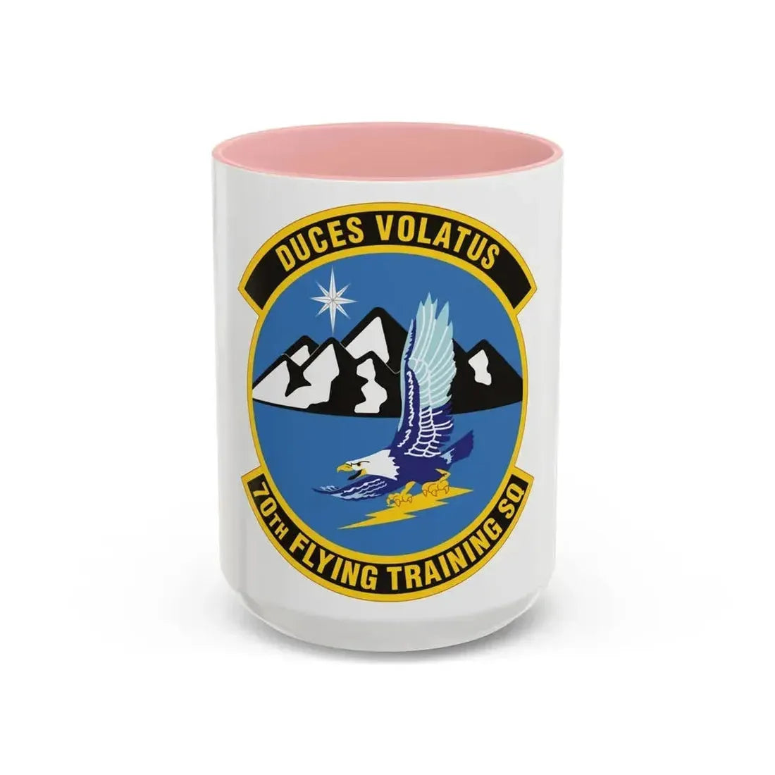 70th Flying Training Squadron (U.S. Air Force) Accent Coffee Mug 15oz Pink - Go Mug Yourself
