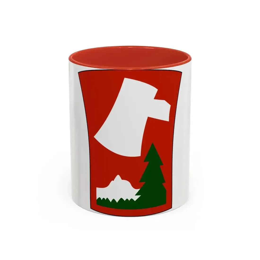 70th Infantry Division patch (U.S. Army) Accent Coffee Mug 11oz Red - Go Mug Yourself