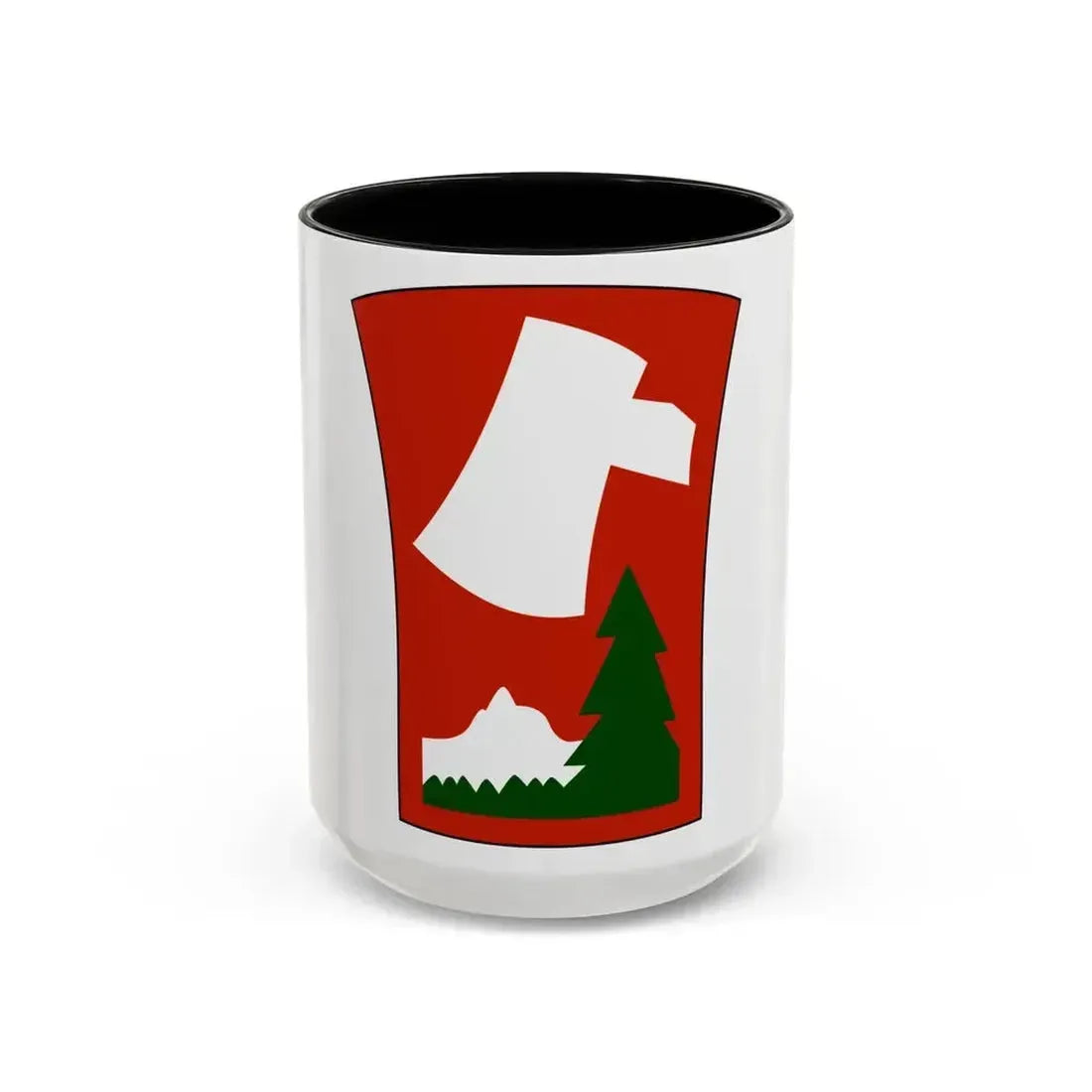 70th Infantry Division patch (U.S. Army) Accent Coffee Mug 15oz Black - Go Mug Yourself