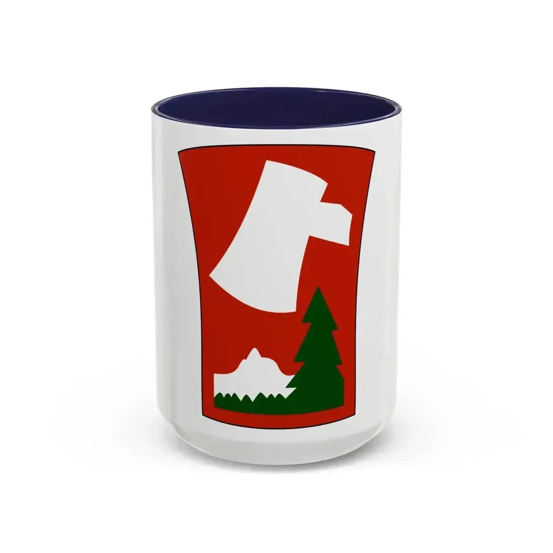 70th Infantry Division patch (U.S. Army) Accent Coffee Mug 15oz Navy - Go Mug Yourself