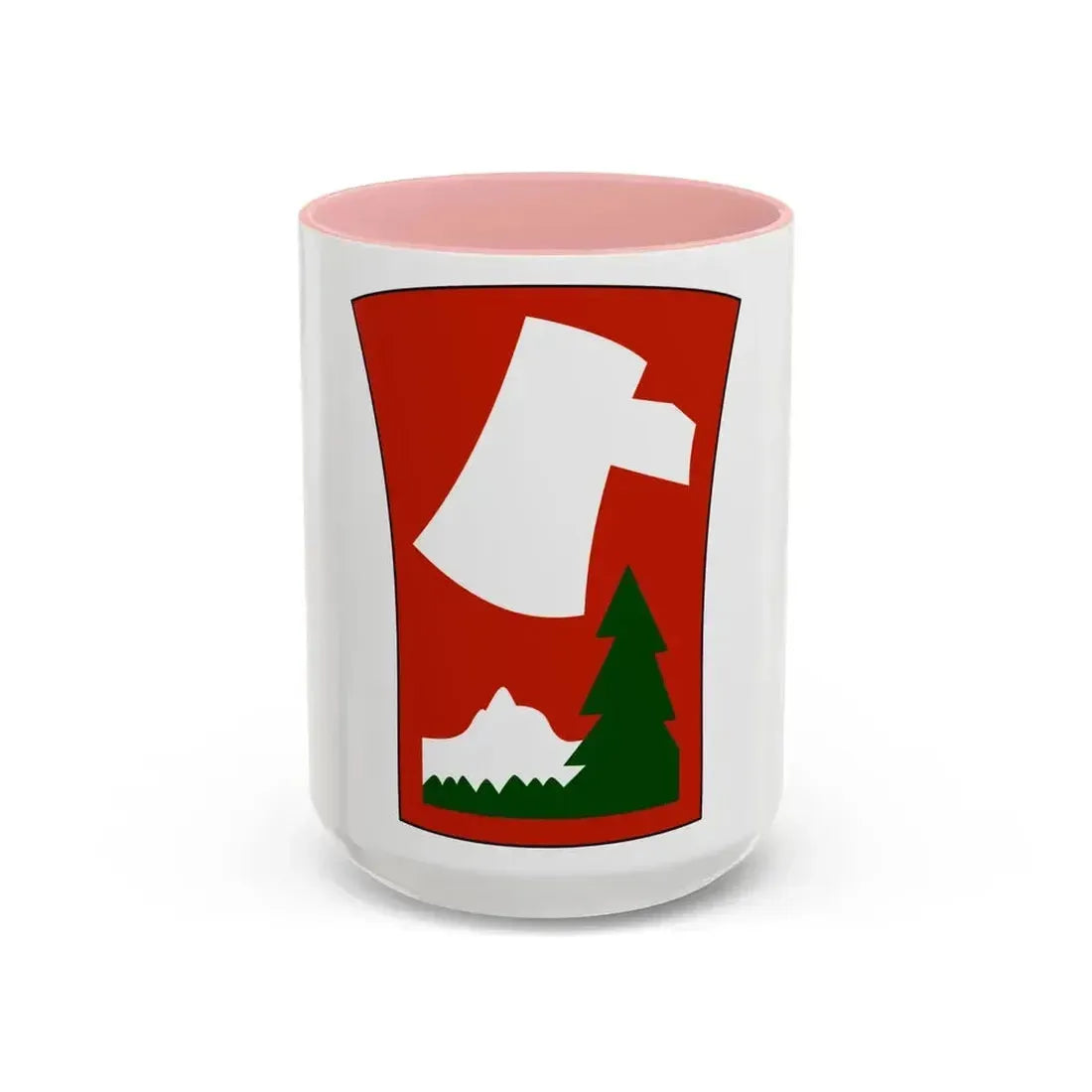 70th Infantry Division patch (U.S. Army) Accent Coffee Mug 15oz Pink - Go Mug Yourself