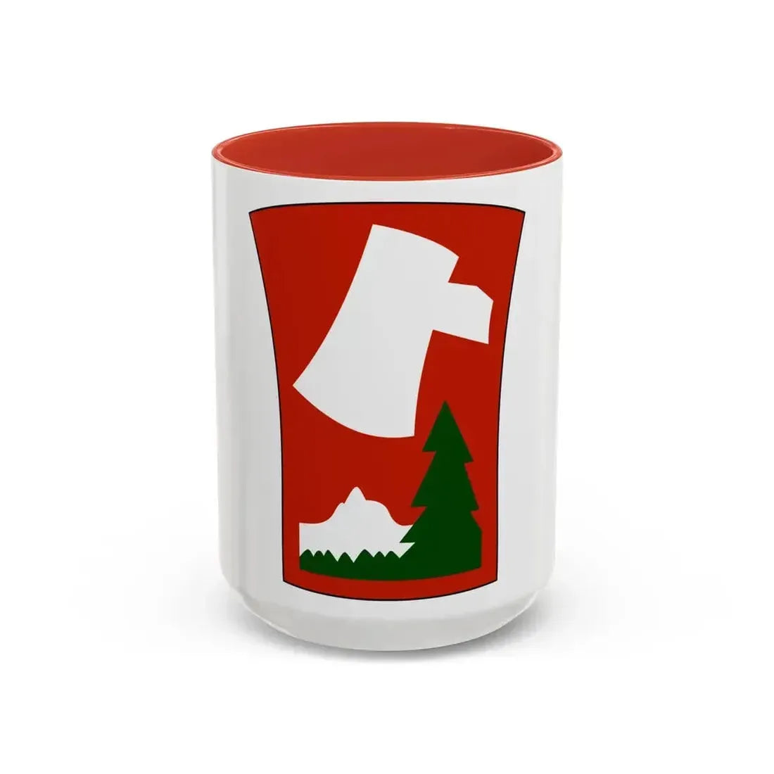 70th Infantry Division patch (U.S. Army) Accent Coffee Mug 15oz Red - Go Mug Yourself