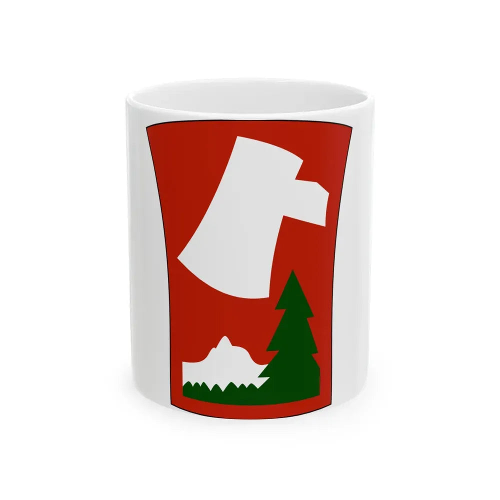 70th Infantry Division patch (U.S. Army) White Coffee Mug 11oz - Go Mug Yourself
