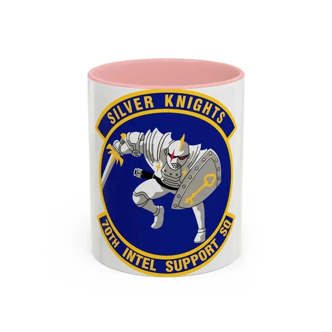 70th Intelligence Support Squadron (U.S. Air Force) Accent Coffee Mug 11oz Pink - Go Mug Yourself