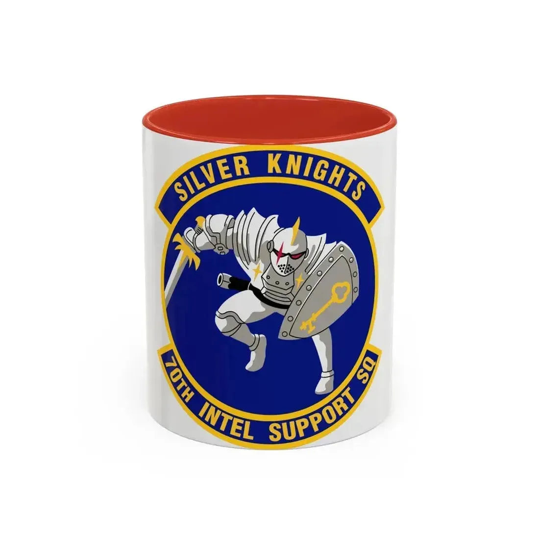 70th Intelligence Support Squadron (U.S. Air Force) Accent Coffee Mug 11oz Red - Go Mug Yourself