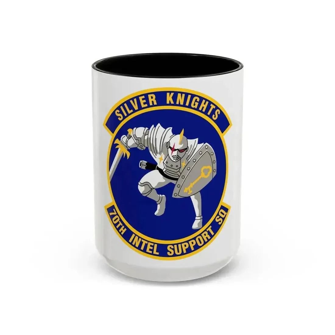 70th Intelligence Support Squadron (U.S. Air Force) Accent Coffee Mug 15oz Black - Go Mug Yourself