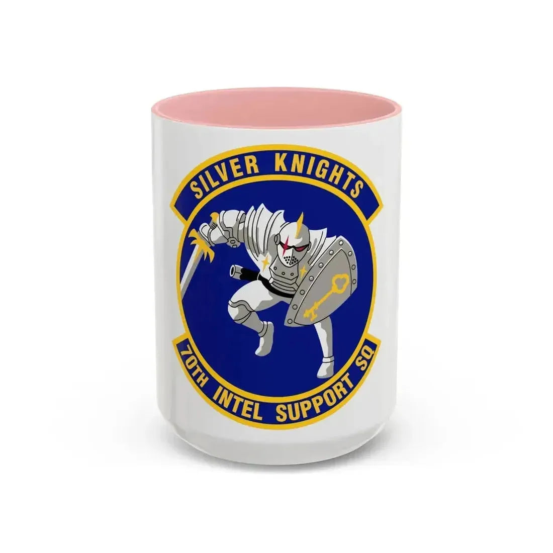 70th Intelligence Support Squadron (U.S. Air Force) Accent Coffee Mug 15oz Pink - Go Mug Yourself