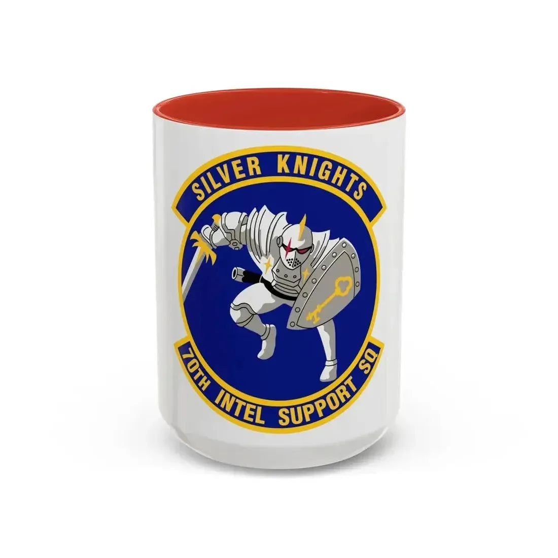 70th Intelligence Support Squadron (U.S. Air Force) Accent Coffee Mug 15oz Red - Go Mug Yourself